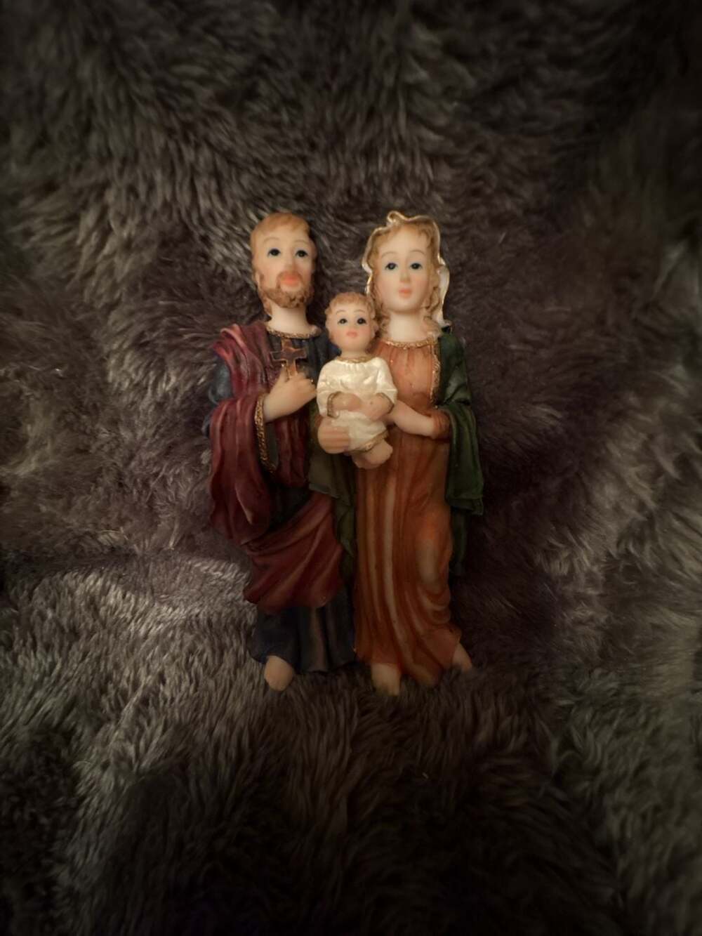 Holy Family Resin Figurine Statue Nativity Catholic Religious Decor